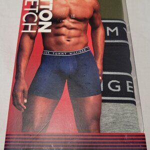 Tommy Hilfiger Men's Cotton Stretch Boxer Briefs 3-Pack Multicolor Size L NEW